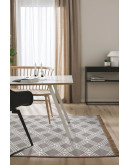 Kilimon KM 02 Beige Cream Çift Taraflı Yıkanabilir Pamuklu Kilim