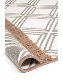 Kilimon KM 02 Beige Cream Çift Taraflı Yıkanabilir Pamuklu Kilim