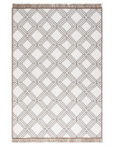 Kilimon KM 02 Beige Cream Çift Taraflı Yıkanabilir Pamuklu Kilim