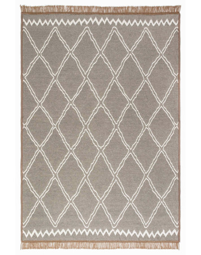 Kilimon KM 03 Beige Cream Çift Taraflı Yıkanabilir Pamuklu Kilim