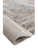 Lima LM01 Beige Grey Çerçeve Desen Yumuşak Dokulu Salon Makine Halısı