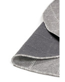 Mood MO 01 Grey İskandinav Desenli Kaydırmaz Yuvarlak Dokuma Kilim