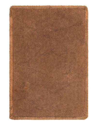 Rustik RS 01 Beige Dört Tarafı Saçaklı Pamuklu Yıkanabilir Kilim
