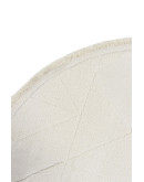 Sidney SDY03 Cream Yuvarlak Pelüş Dokulu Salon Makine Halısı
