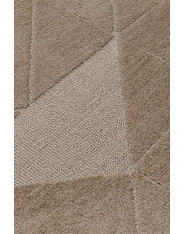Sidney SDY05 Beige Yuvarlak Pelüş Dokulu Salon Makine Halısı