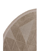Sidney SDY05 Beige Yuvarlak Pelüş Dokulu Salon Makine Halısı